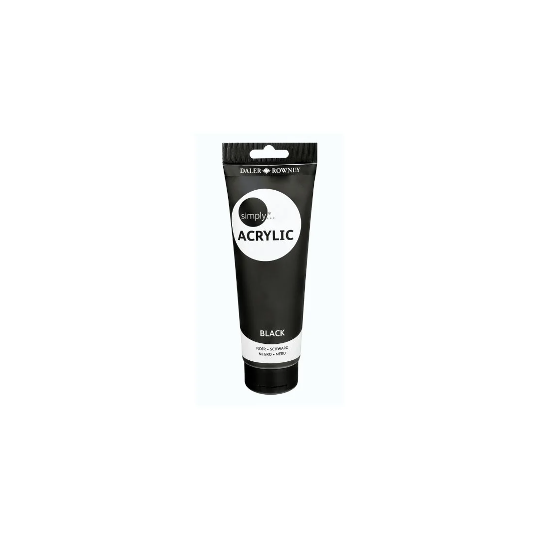 ACRILICA SIMPLY 250ML NEGRA