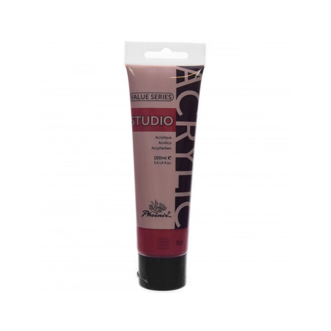 ACRILICA STUDIO SOFT BODY ( 100 ML ) ROJO CRIMSON 315