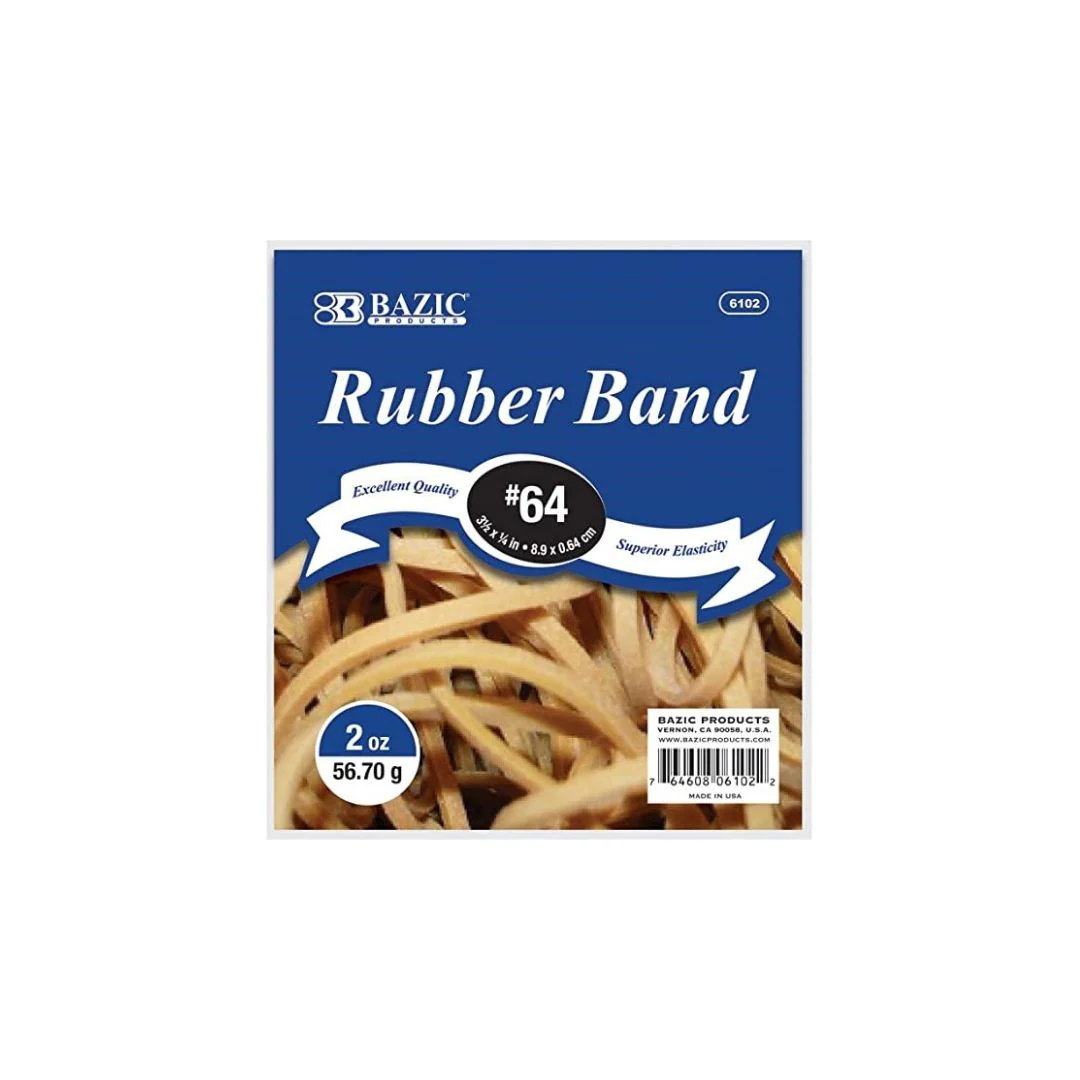 BANDAS DE GOMAS No.64 2ONZ BEIGE BLISTER