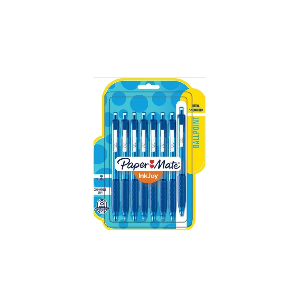 BOLIGRAFOS INKJOY 300 RT  8/1 AZUL BLISTER DURO