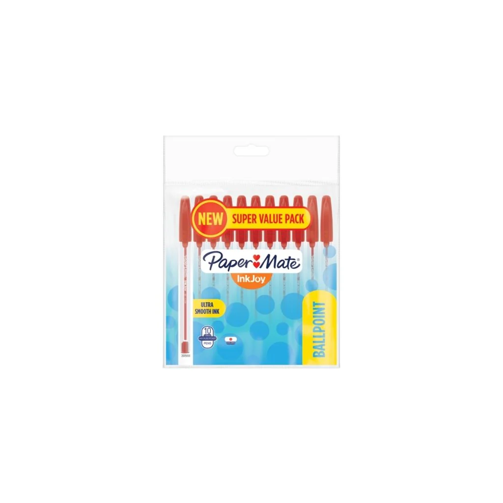 BOLIGRAFOS INKJOY  50 CLEAR 10/1 ROJO Blisters