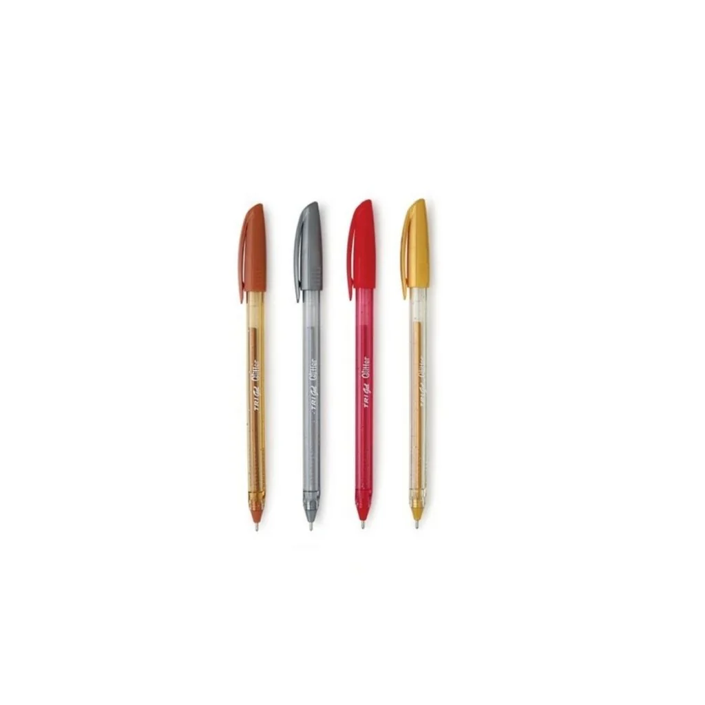 BOLIGRAFOS TRIGEL GLITTER GEL 1.0MM ORO 12/1