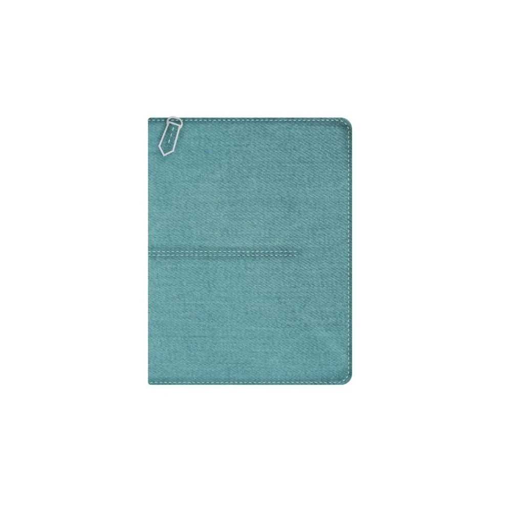 CARPETAS JEANS C/ZIPPER A4 MARRON OSC.