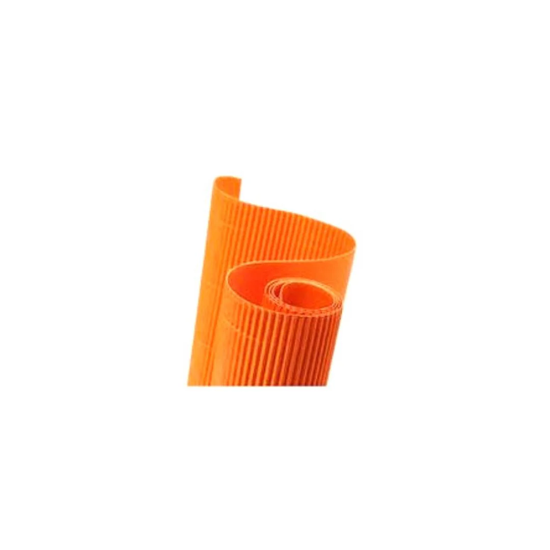 CARTON ONDULADO (50 X 65 cm) NARANJA