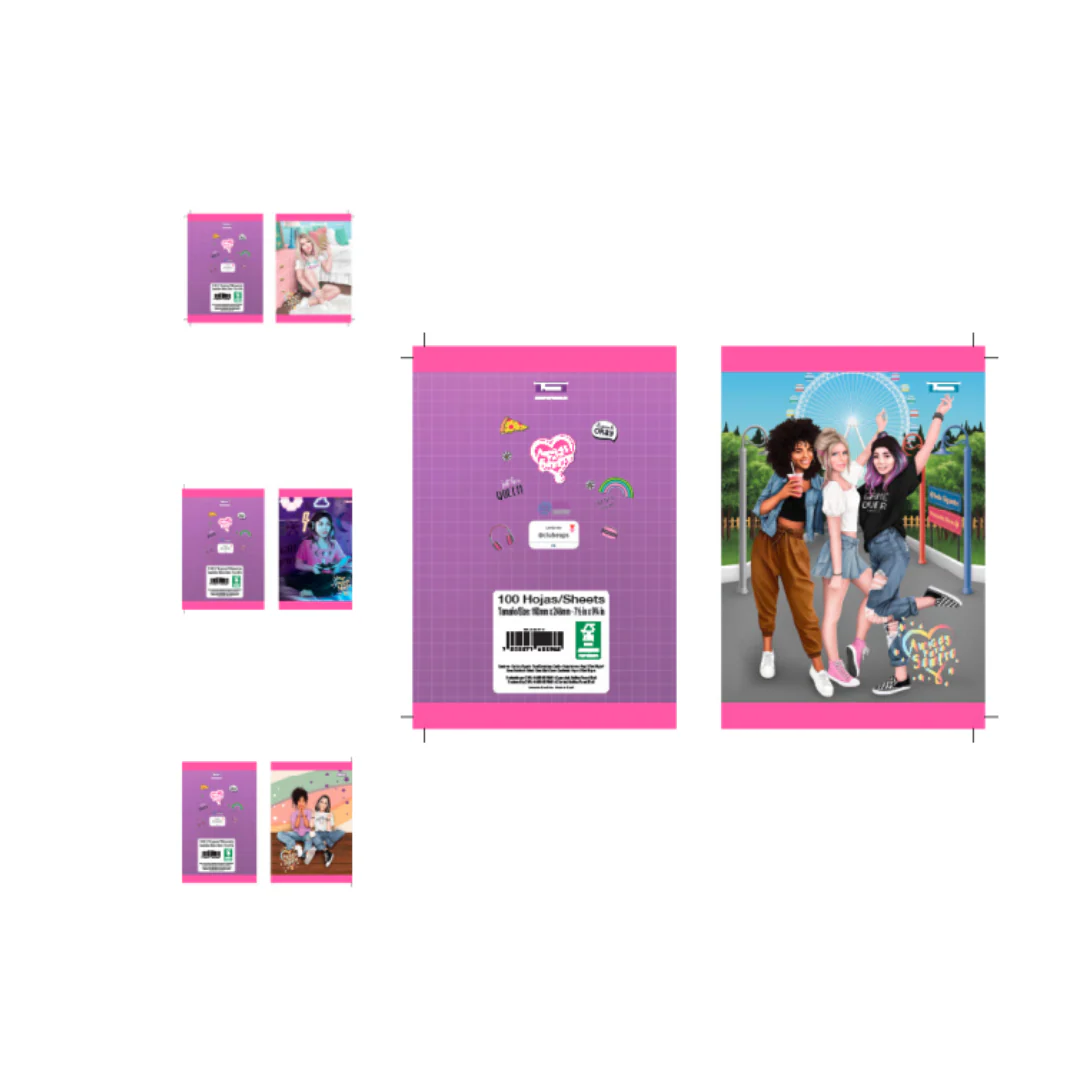 CUADERNO COSIDO 200 PAG. LOL CAL. 2DO - Image 2