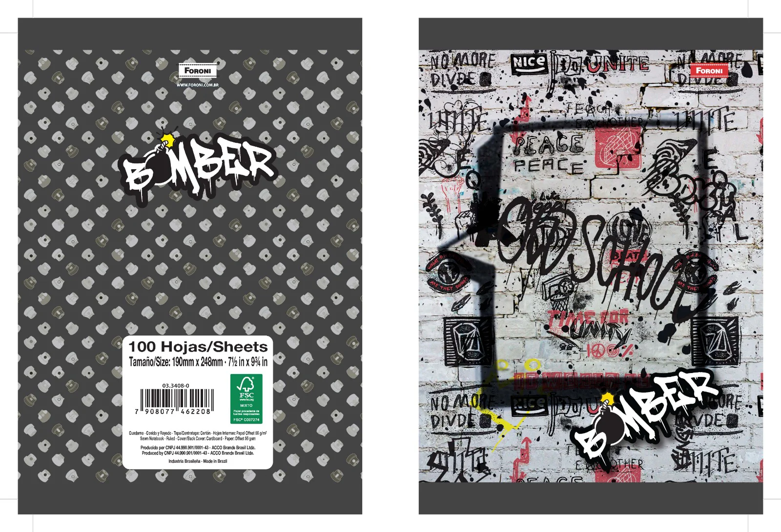CUADERNO COSIDO 200 PAG. BOMBER - Image 4
