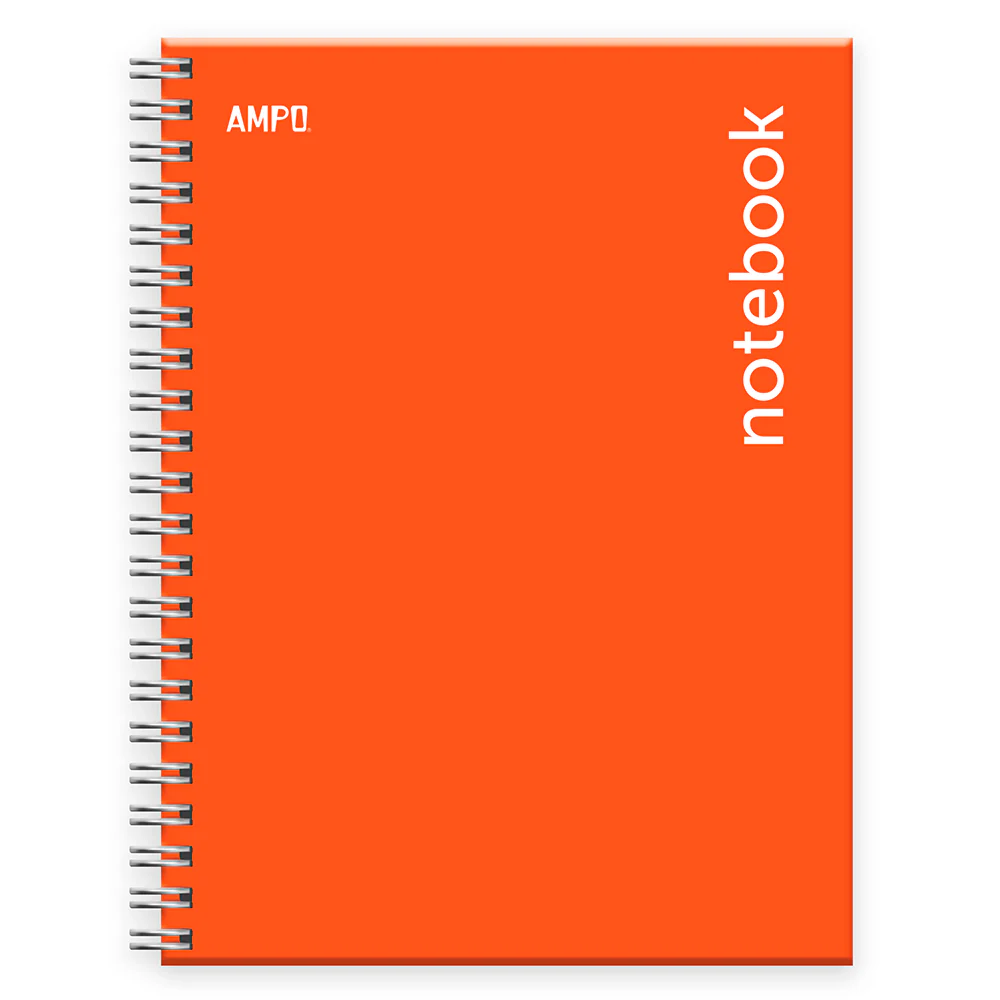 CUADERNO EN ESP. (8.5 x 11) TD 100H NARANJA