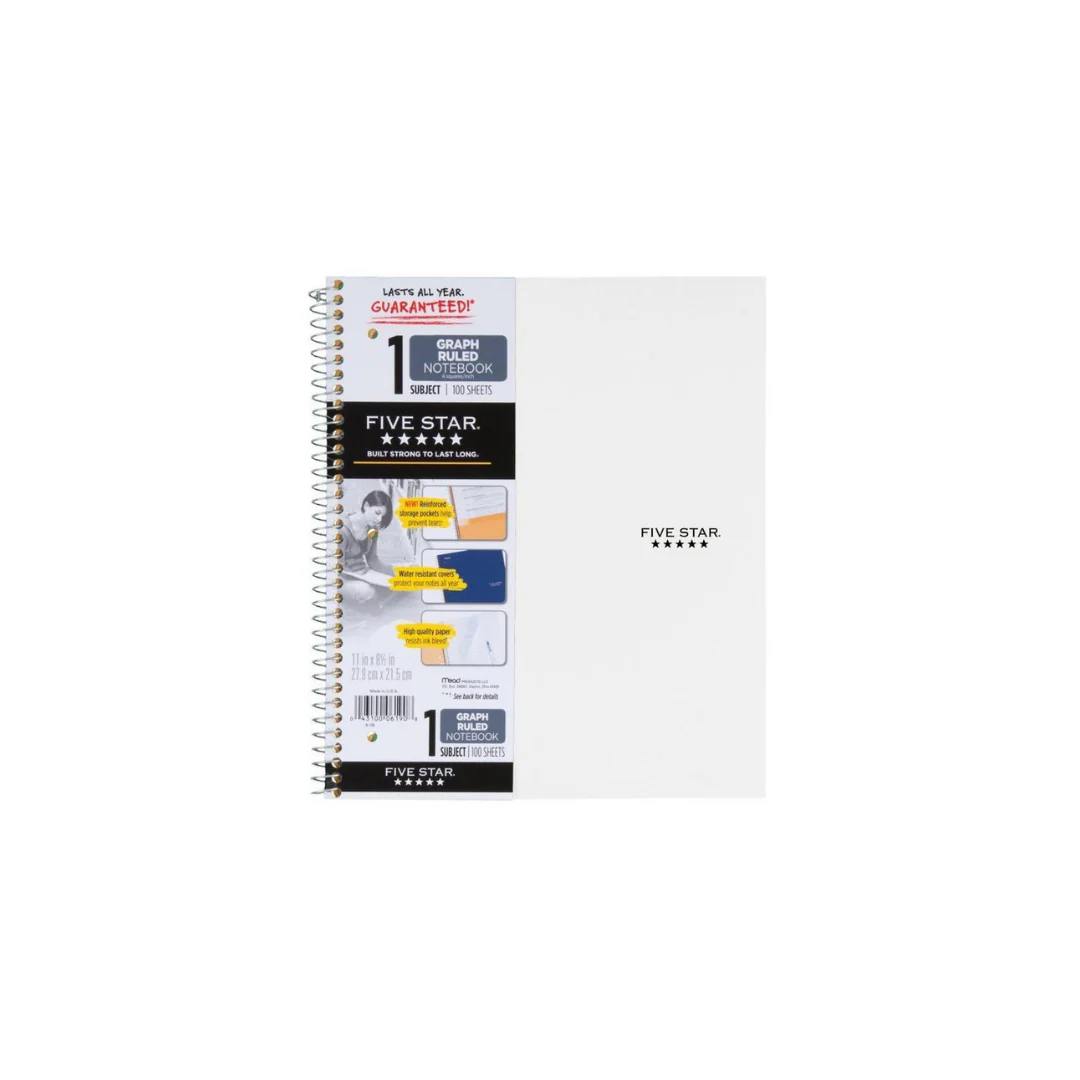 CUADERNO EN ESP. CUADRICULADO FIVE START