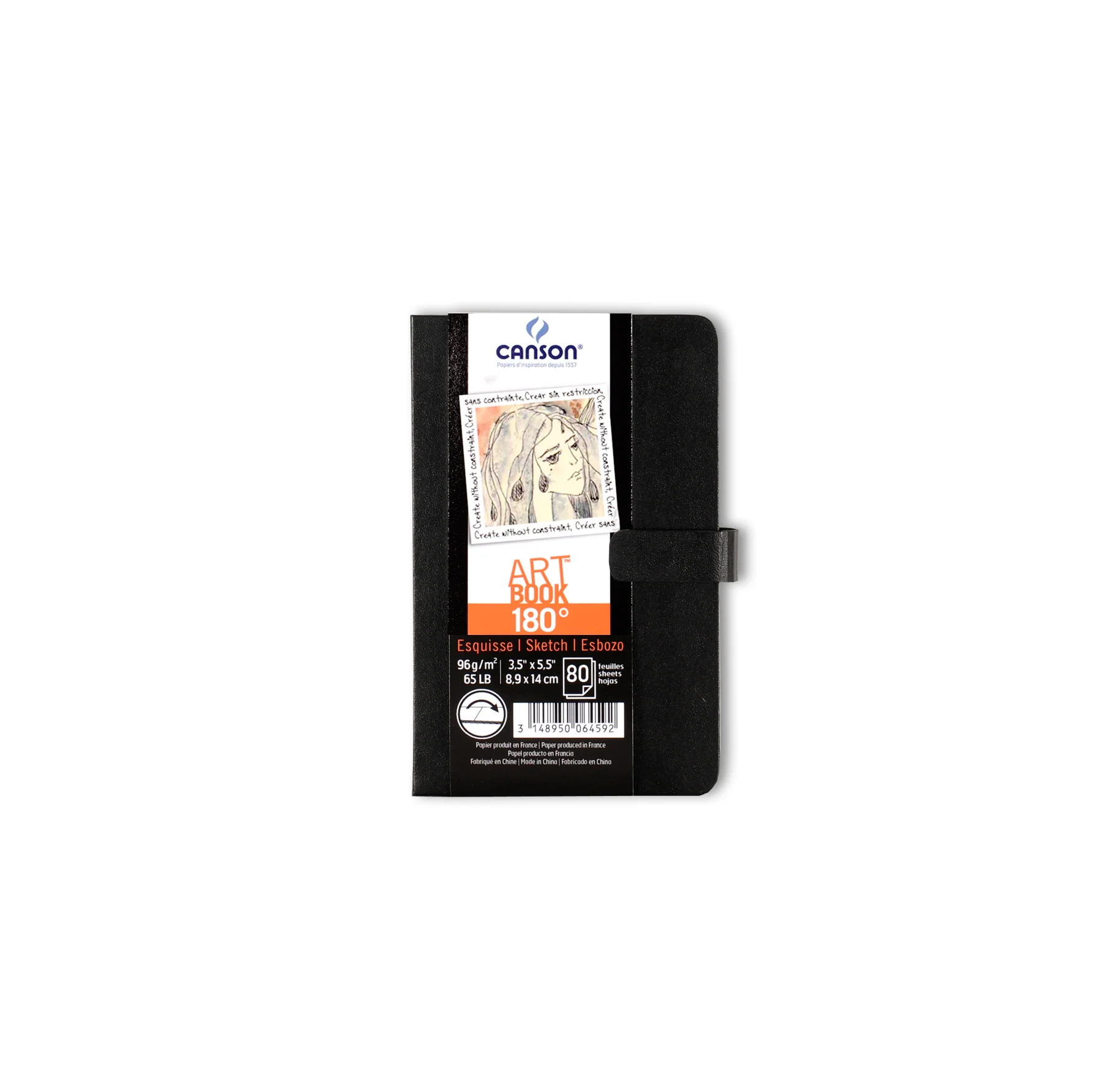 CUADERNO P/DIBUJO ARTBOOK 180 (3.5 X 5.5) 80H 96G