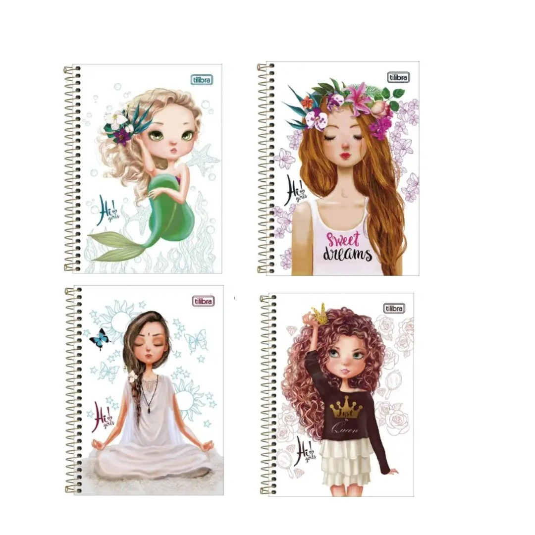 CUADERNOS DE APUNTE (4.4 X 6.1) HI GRIRLS 1/8 96H