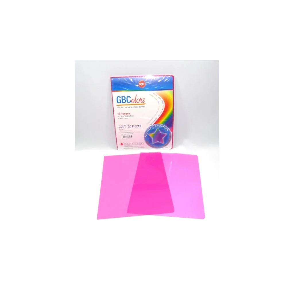 CUBIERTAS PLASTICAS 10 PAR ROSA GBCOLOR