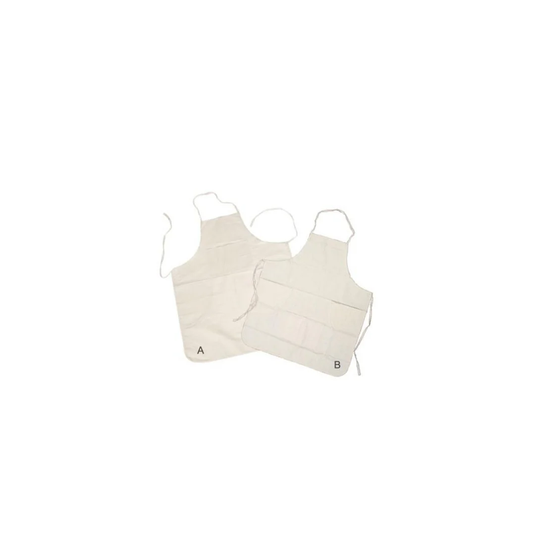 DELANTAL DE TELA P/ARTISTA NATURAL (69 X79)CM 3 POCKET APRON