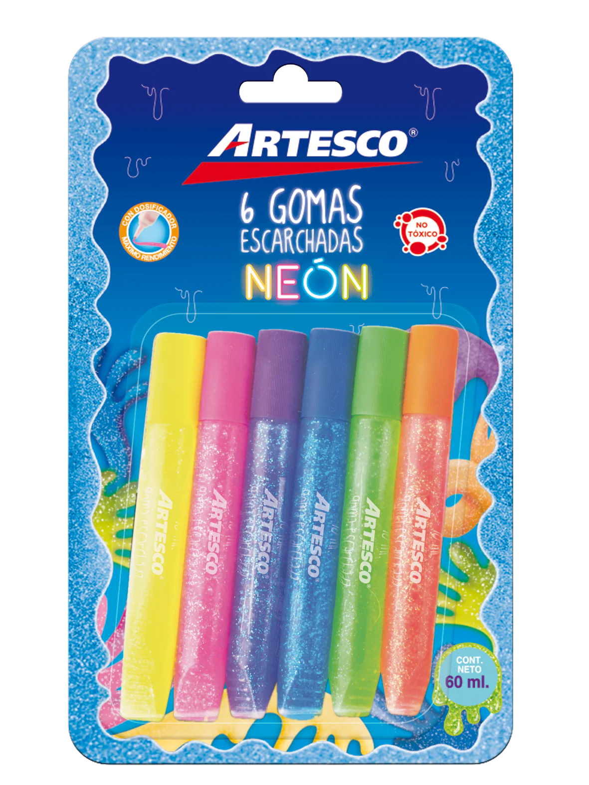 EGAS ESCARCHADA NEON 6/1 SURTIDAS 10ML BLISTER