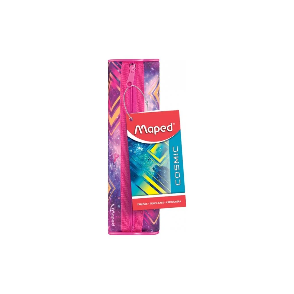 ESCTUCHE P/LAPICES T/TUBO TEJIDO COSMIC KIDS SURT.