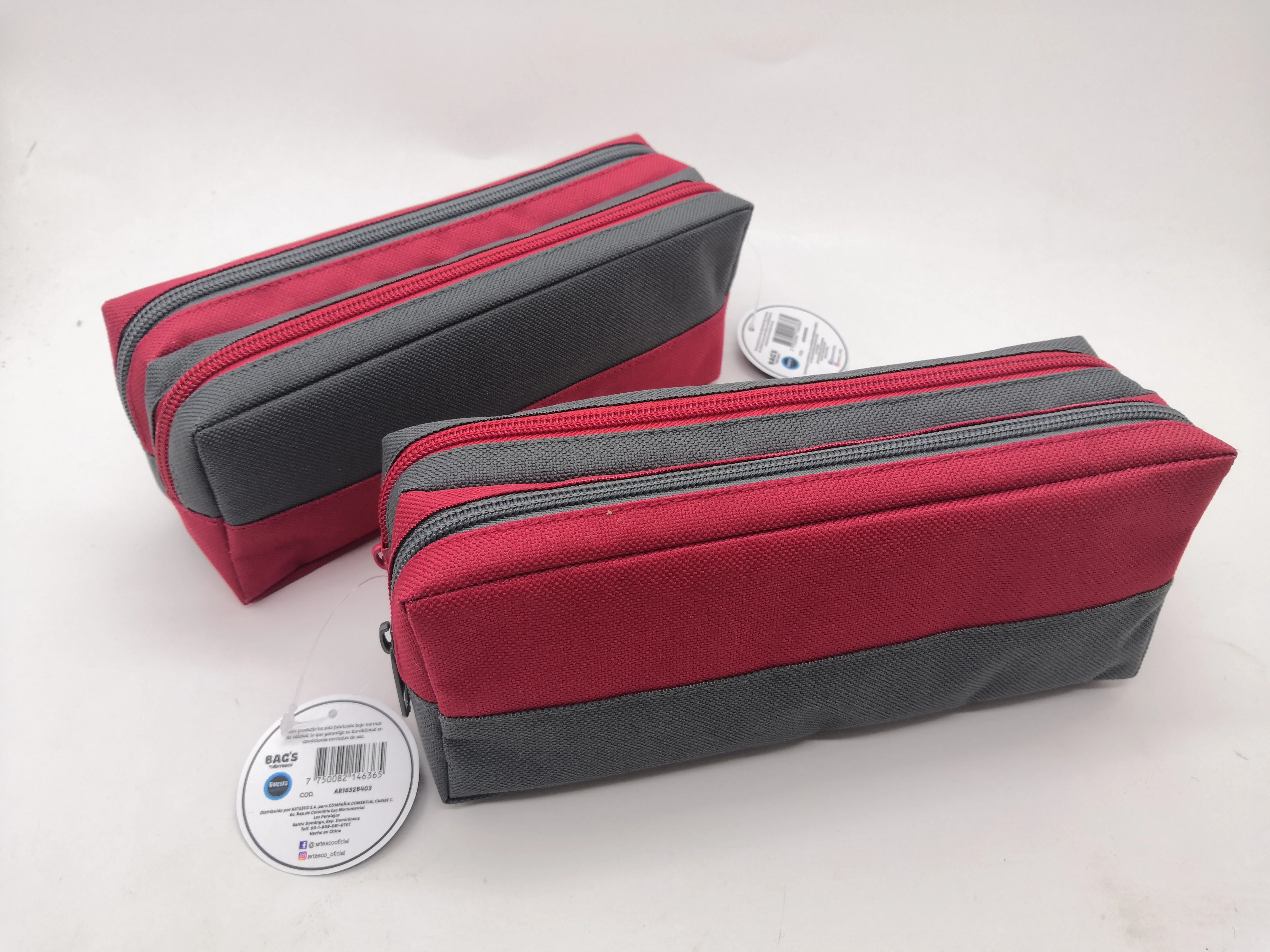 ESTUCHE PARA LAPICES BAGS ROSADO 2 ZIP