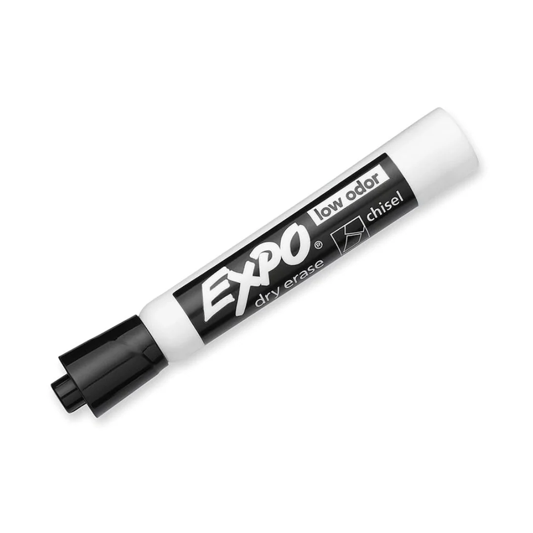 FELPAS P/PIZARRAS EXPO 2  1/1 NEGRO LOW ODOR CHISEL