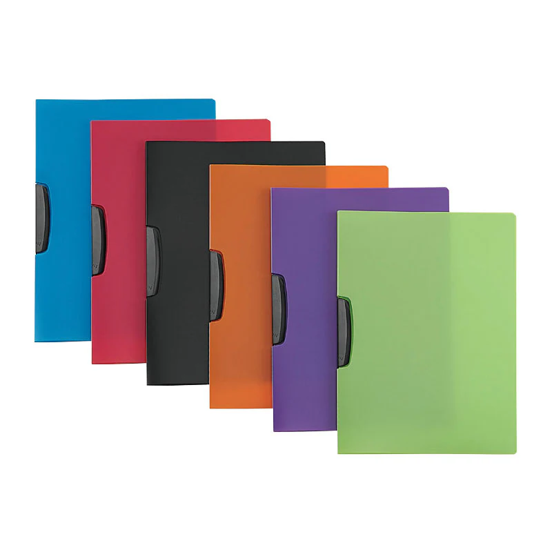 FOLDERS PLASTICO SWING CLIP Transp. ROJO