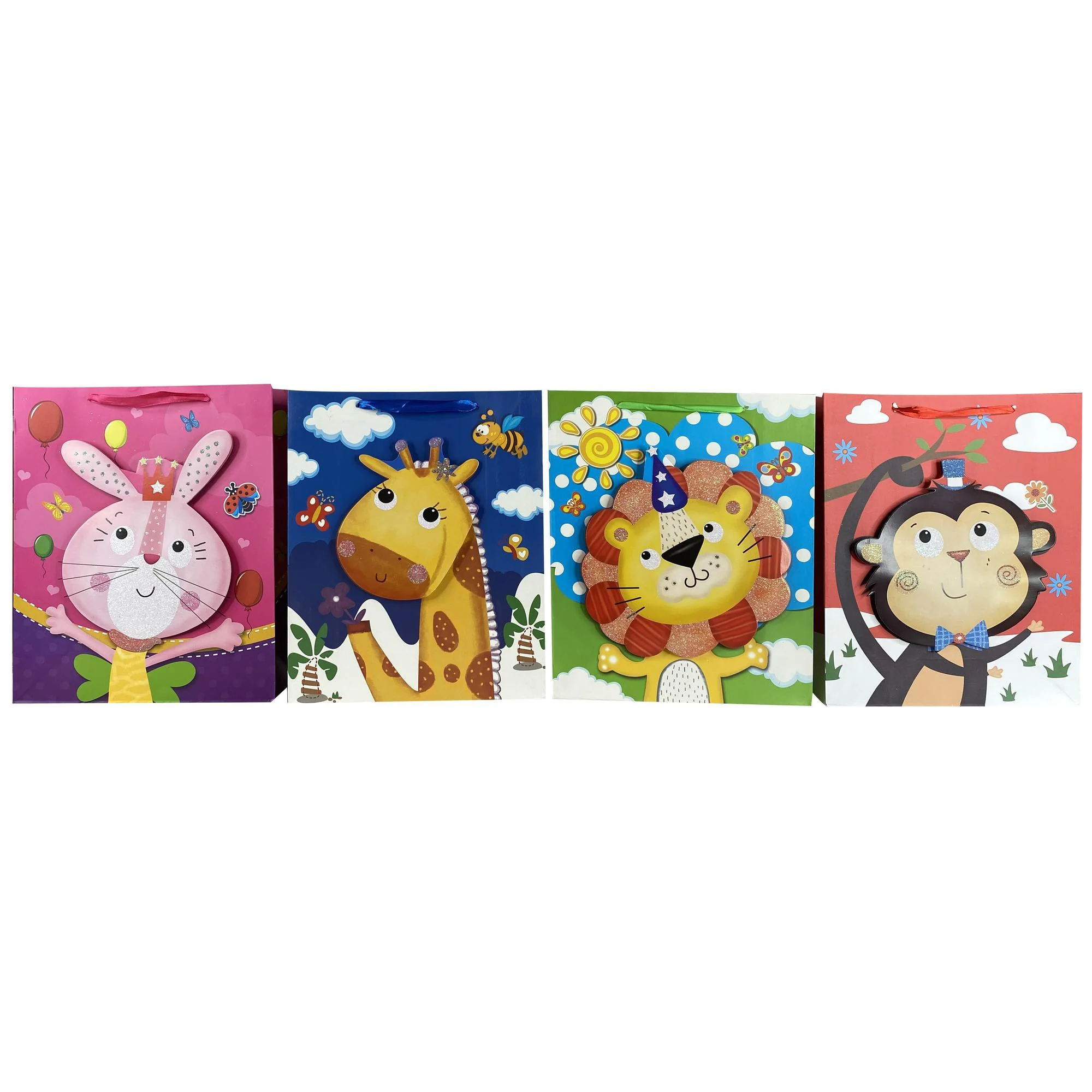 FUNDAS P/REGALO EN 3D GLITTER ANIMALES PEQUEÑA