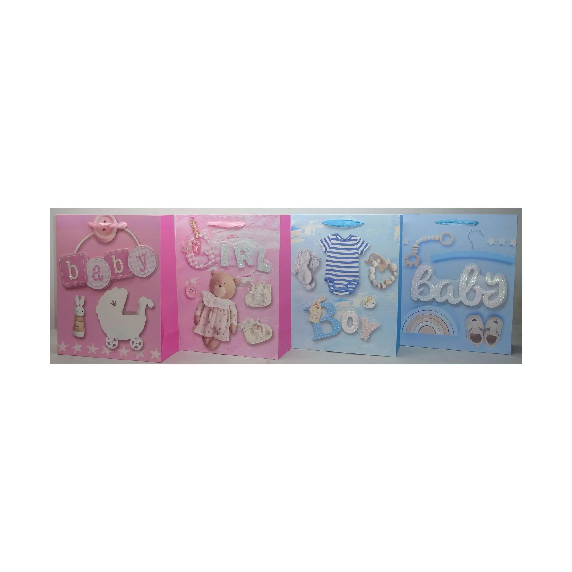 FUNDAS P/REGALO EN 3D-GUTTER RIBBON (32x26x10)