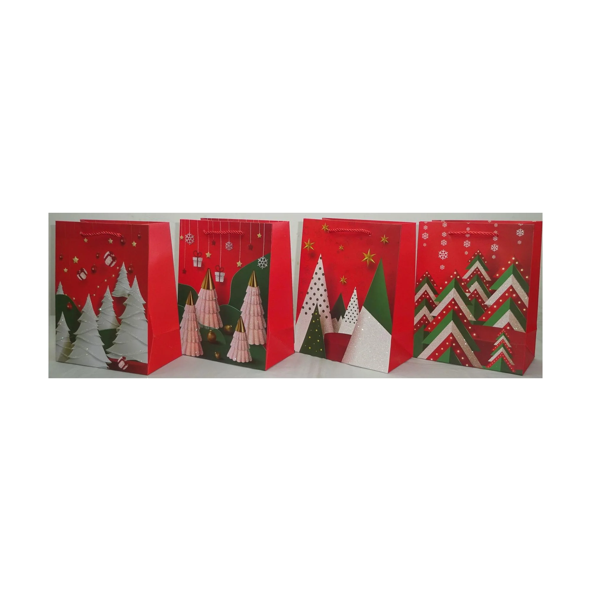 FUNDAS P/REGALO XMAS PLANE (18X23X10) NAVIDEÑA