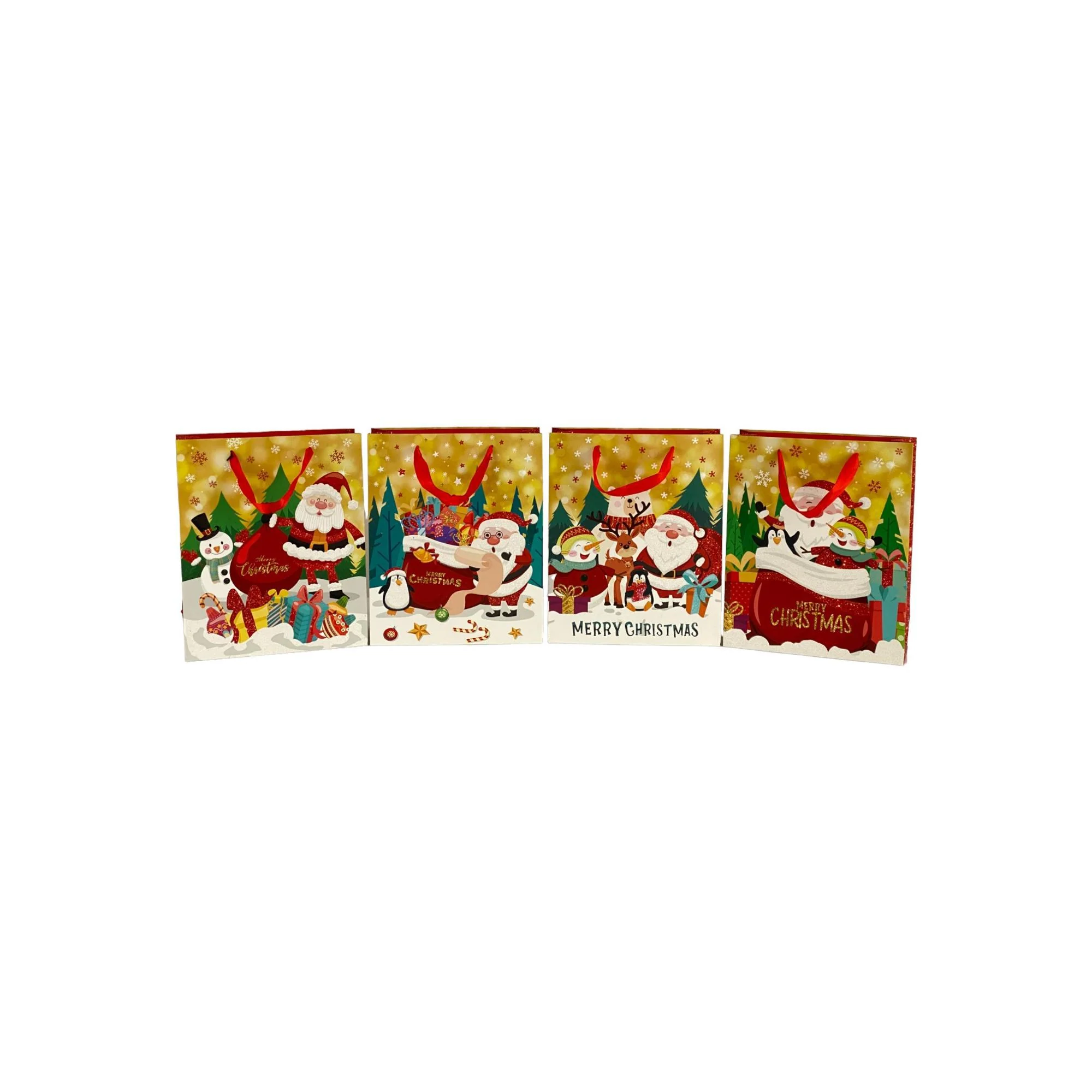 FUNDAS P/REGALO XMAS PLANE (26X32X10) NAVIDEÑA