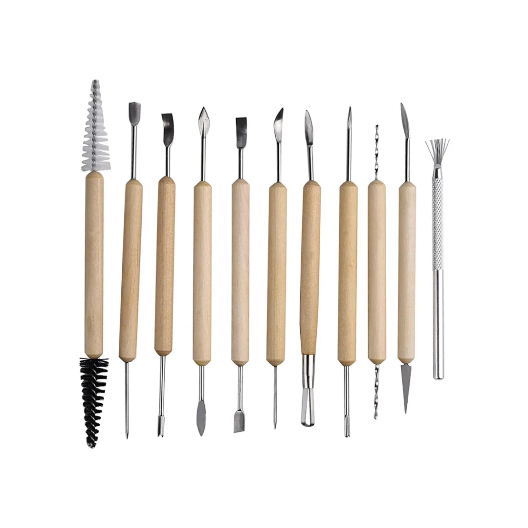 JUEGO DE HERRAMIENTAS P/ESCULPIR 11PZS (Pottery Tools)