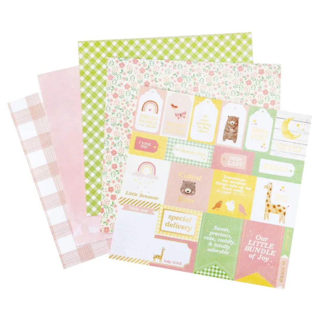 HOJAS DOBLE LADOE HELLO LTTER GIRL (12 X 12) PAD - Image 2