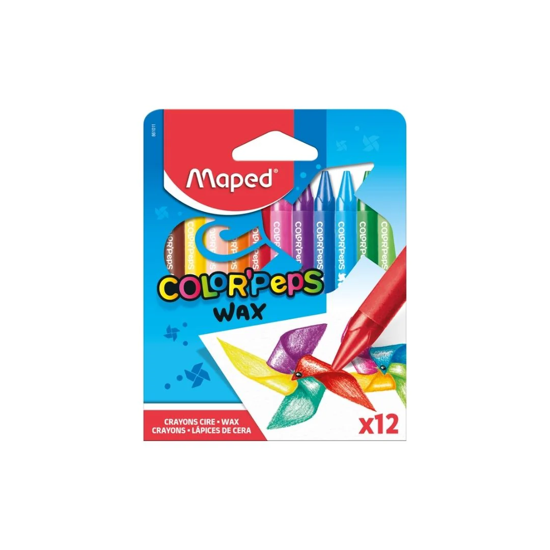 JUEGO CREYONES DE CERA PEPS 12/1