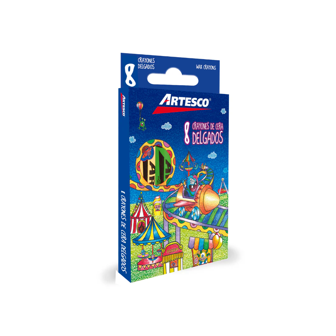 JUEGO CREYONES DE CERA PEQ.  8/1 (Artesco)