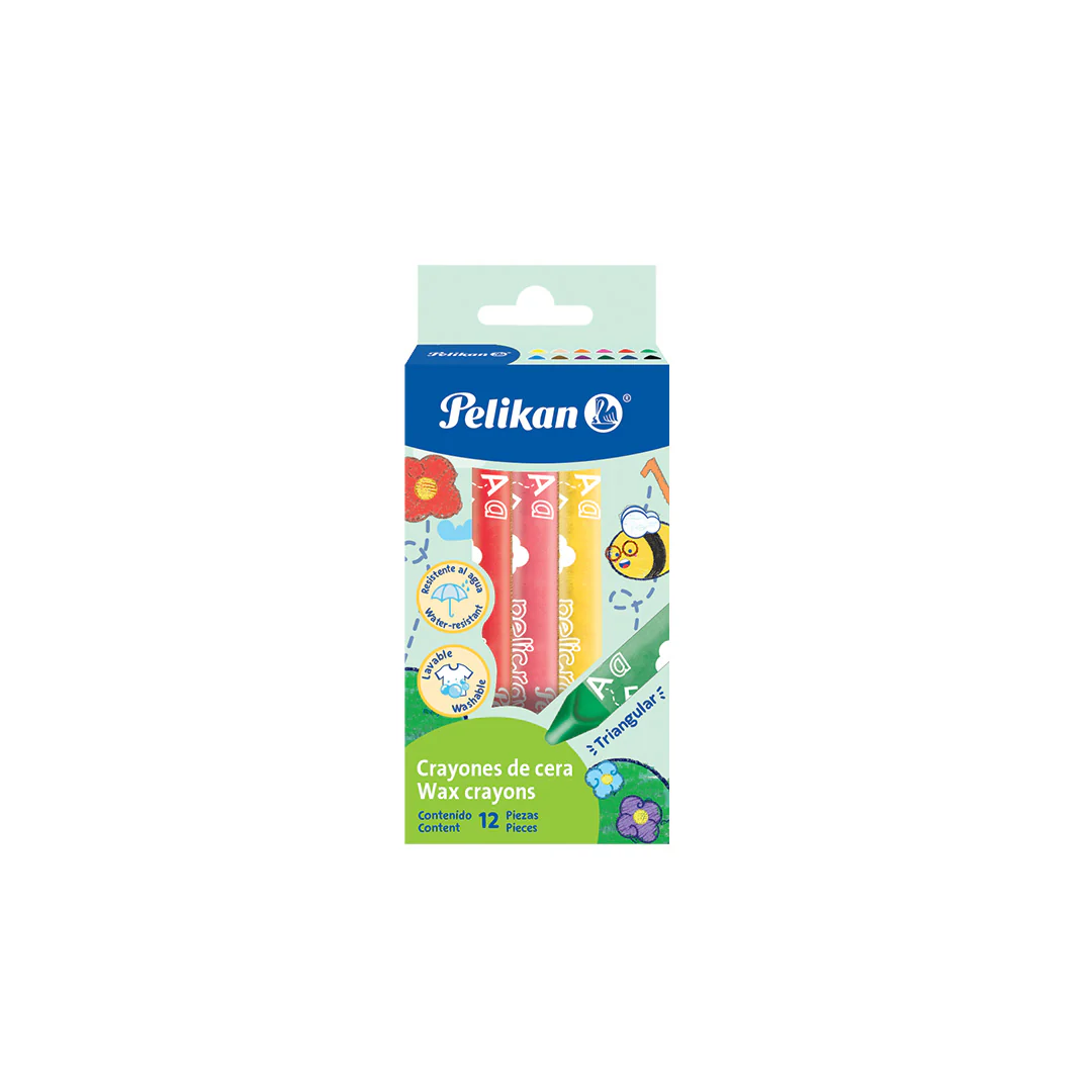 JUEGO CREYONES DE CERA TRIANGULAR JUMBO 12/1