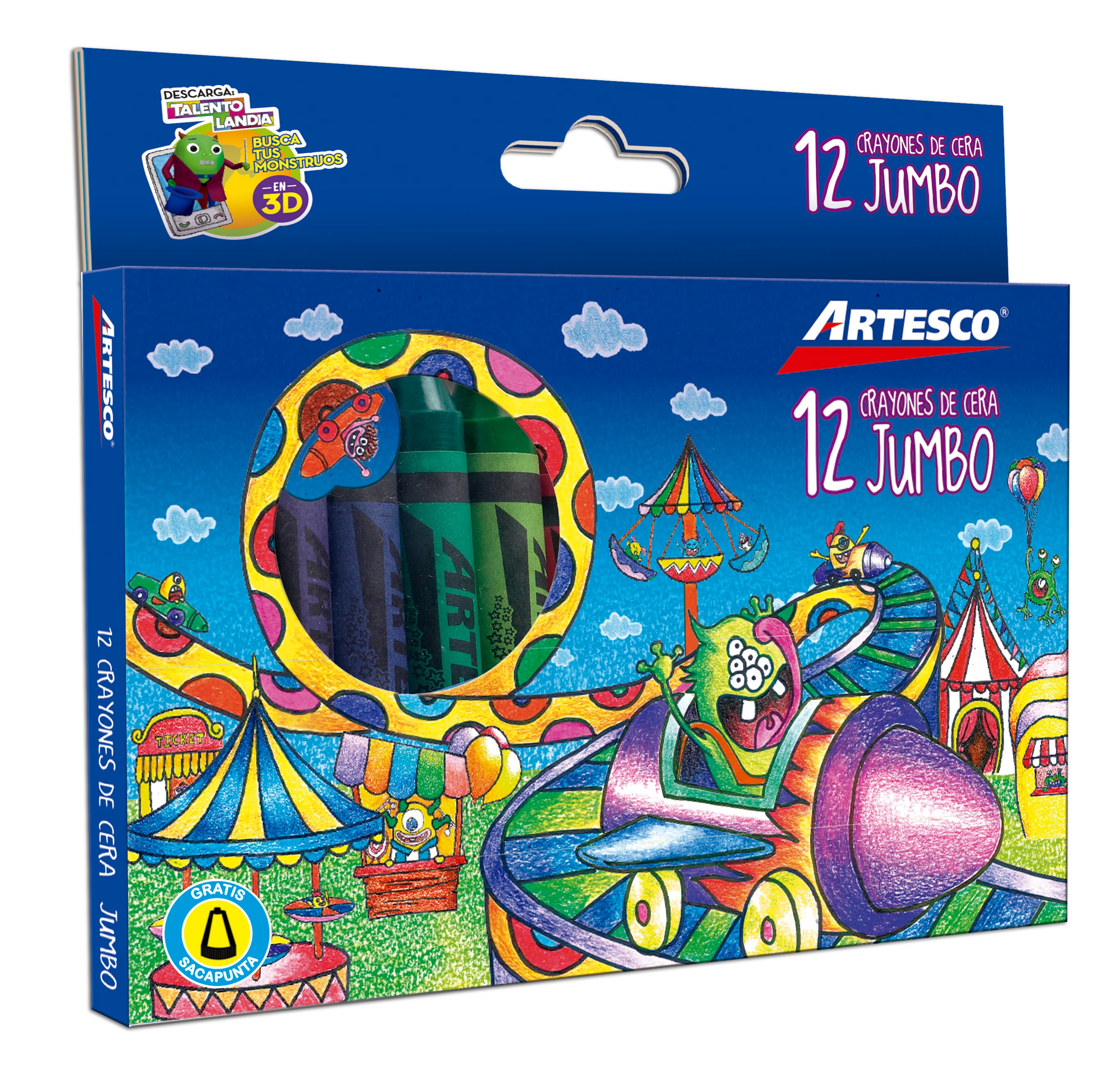 JUEGO DE CREYONES DE CERA DELGADOS 12/1