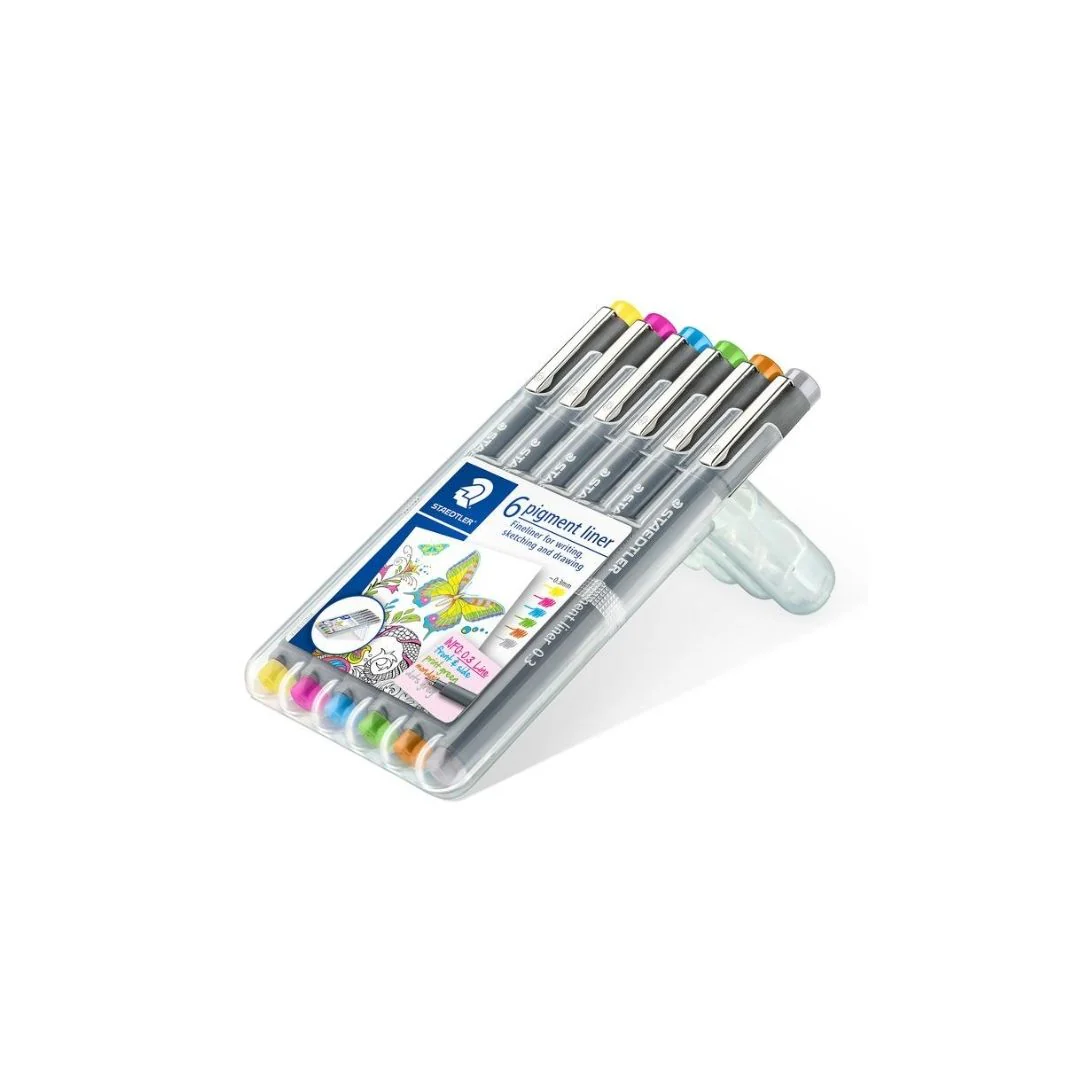 JUEGO DE FELPAS LINER 0.3mm  6/1 SURTIDOS BL
