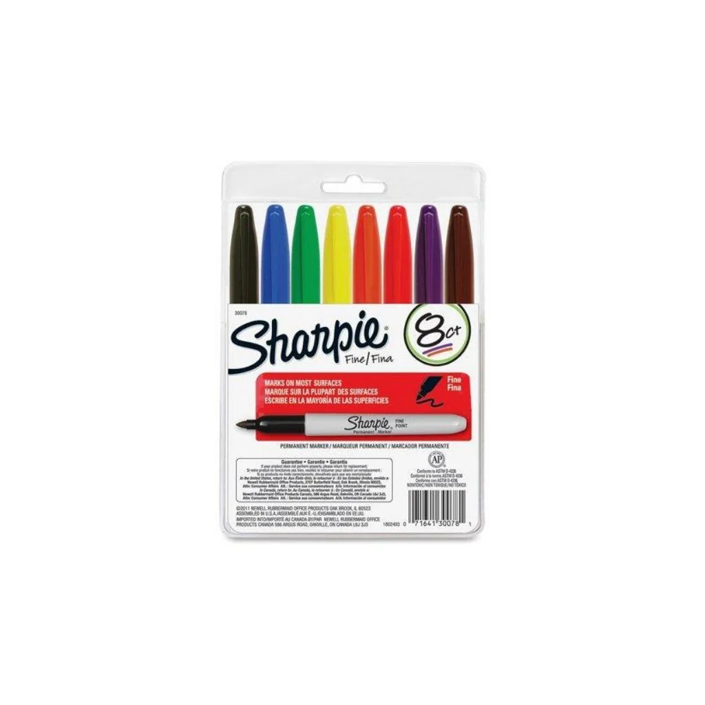 JUEGO DE FELPAS SHARPIE FINA  8/1 blister
