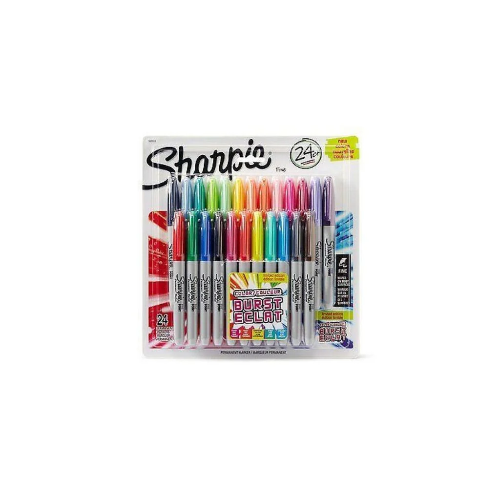 JUEGO DE FELPAS SHARPIE FINA BURST 24/1 BL