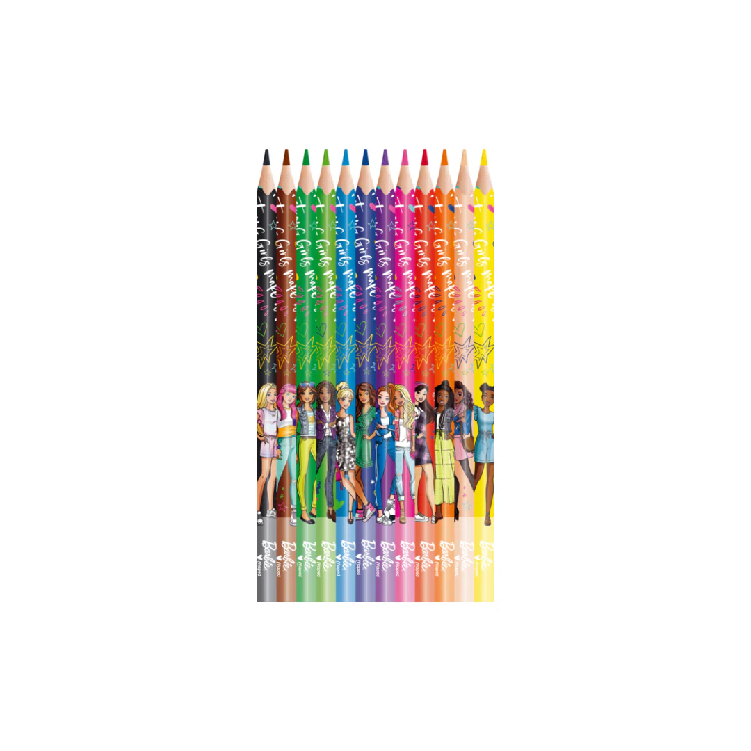 JUEGO DE LAPICES DE COLORES BARBIE 12/1 - Image 2
