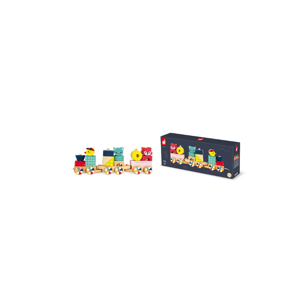 JUEGO DIDACTICO JANOD, TREN BABY FOREST 1+