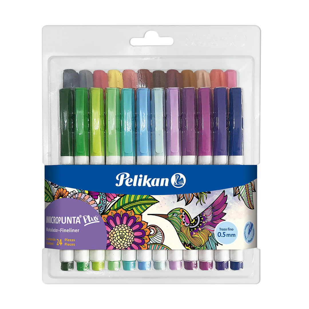 JUEGO FELPAS MICROPUNTAS 24/1 COLORES Surt. BL
