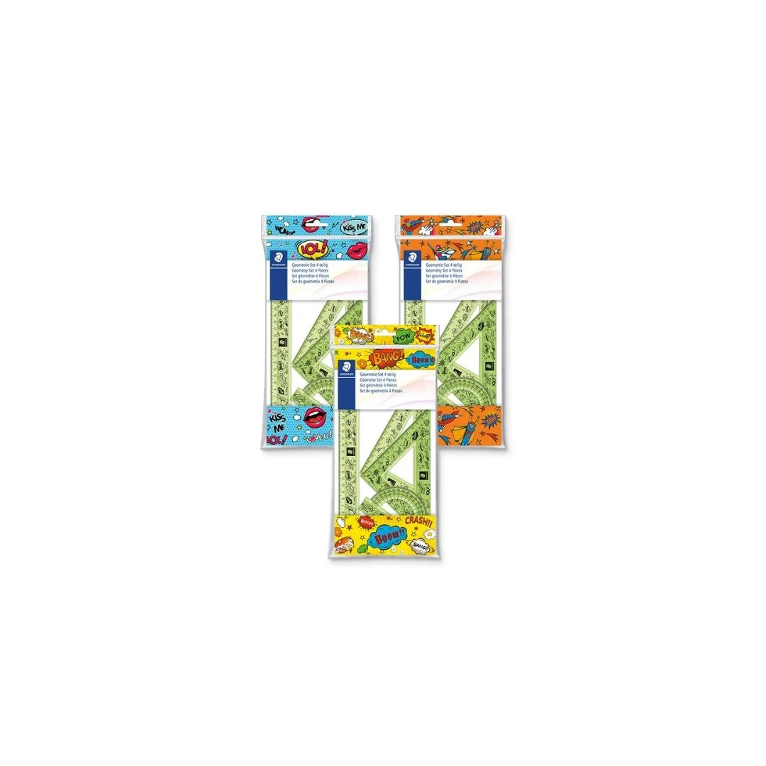JUEGO GEOMETRICO COMIC 4PZS Surtido BL