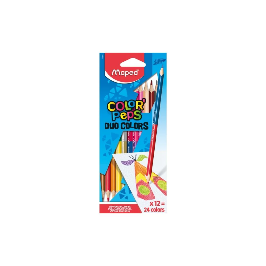 JUEGO LAPICES COLORES 12/1 DUO