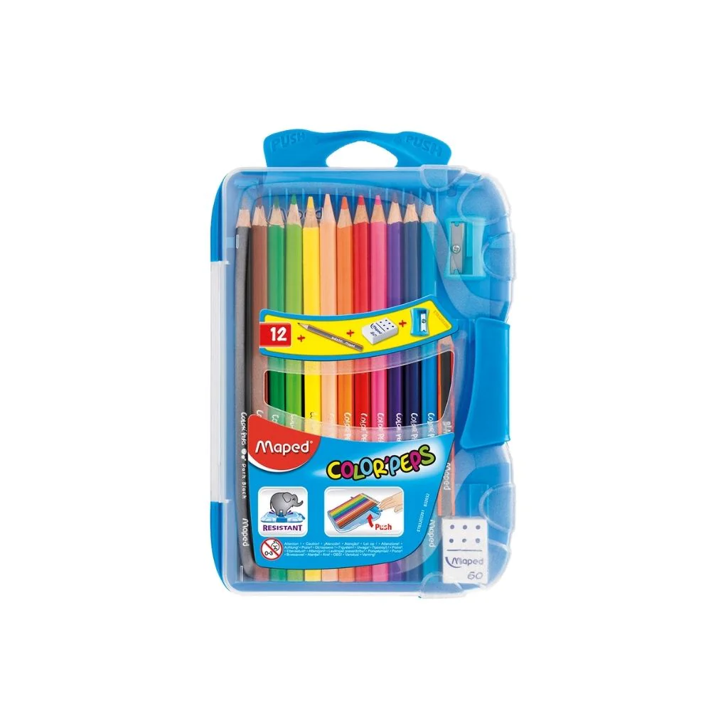 JUEGO LAPICES COLORES 12/1 + OFERTA PEPS