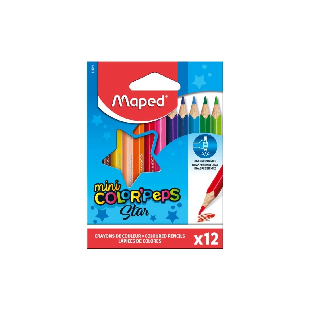JUEGO LAPICES COLORES COLOR PEPS STAR 12/1 Corto (PEQ.)