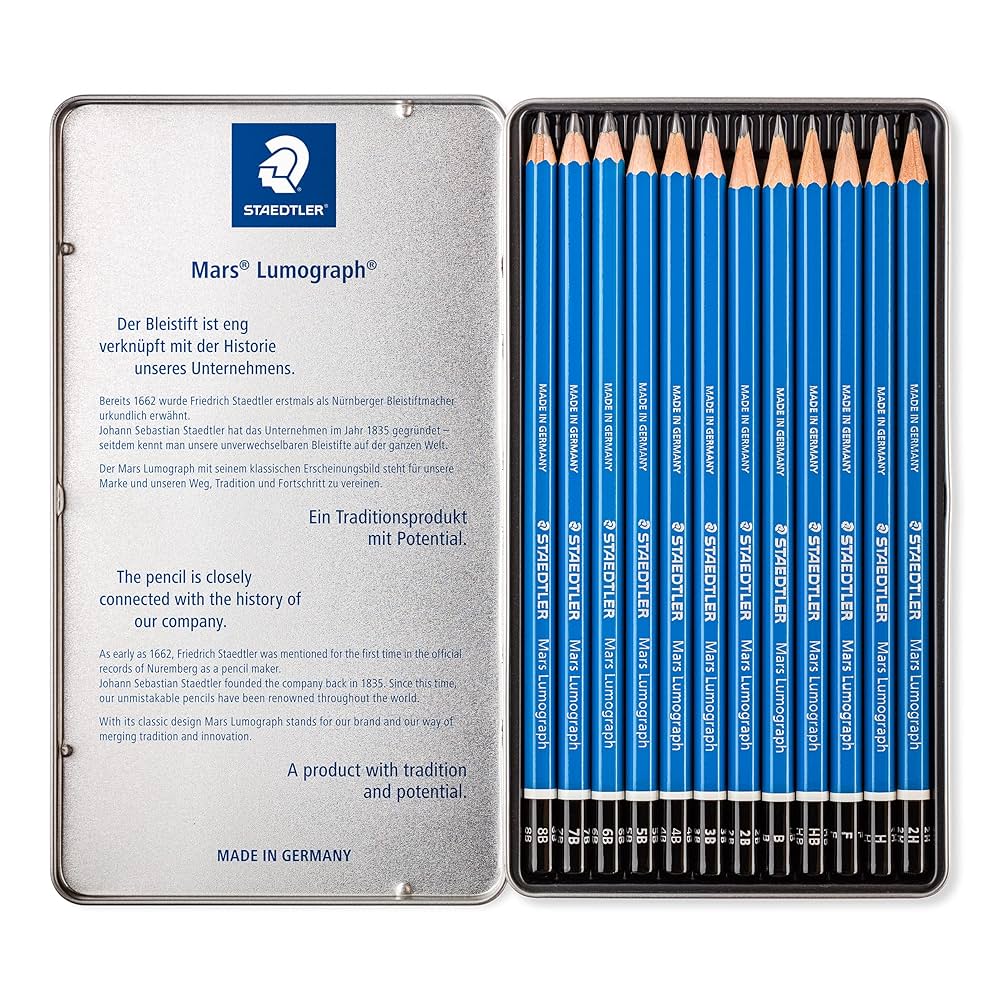 JUEGO LAPICES GRAFITO 12/1 (6b,5b,4b,3b,2b,B,F,H...) - Image 2