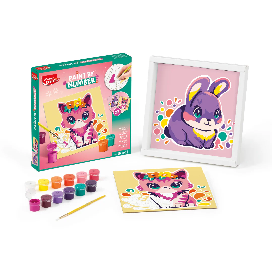 JUEGOS CREATIVOS, MAGIC PAINT E Y NUMBER CAT/BUNNY - Image 2