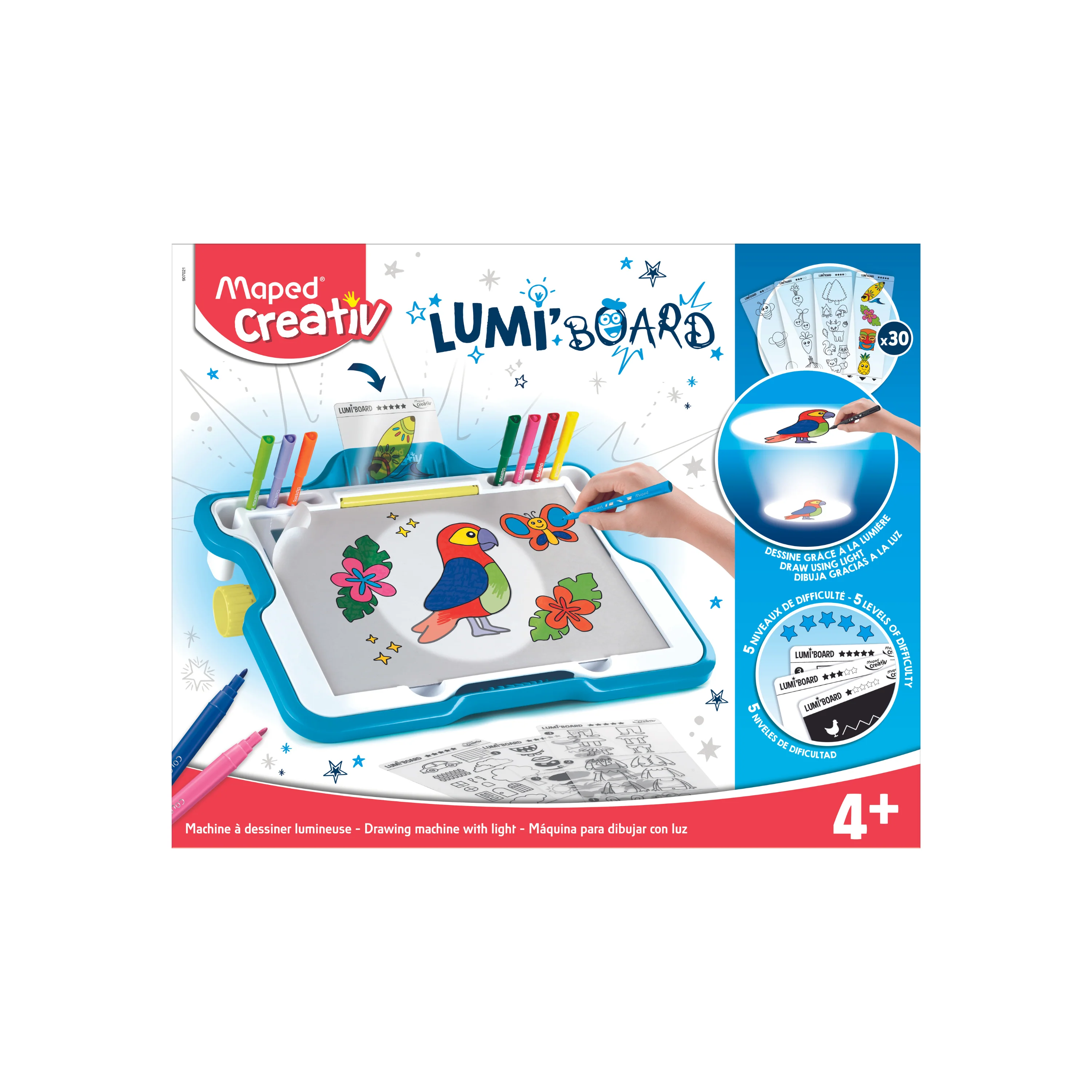 JUEGOS CREATIVOS, PIZARRA P/DIBUJAR C/LUZ 4+ - Image 3