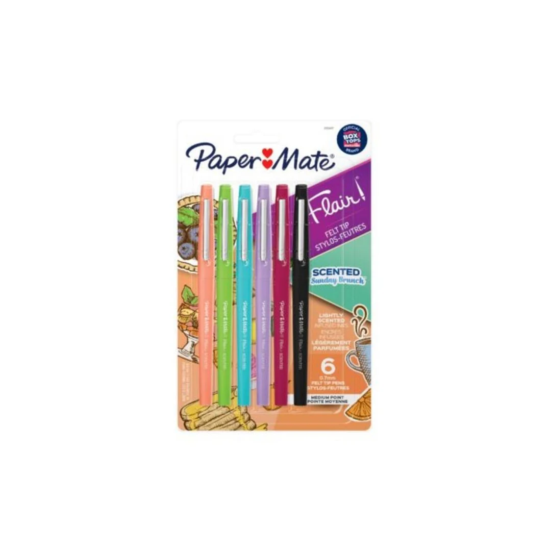 JUEGO DE FELPAS FLAIR SCENTED 6/1 SURT. BLISTER DURO