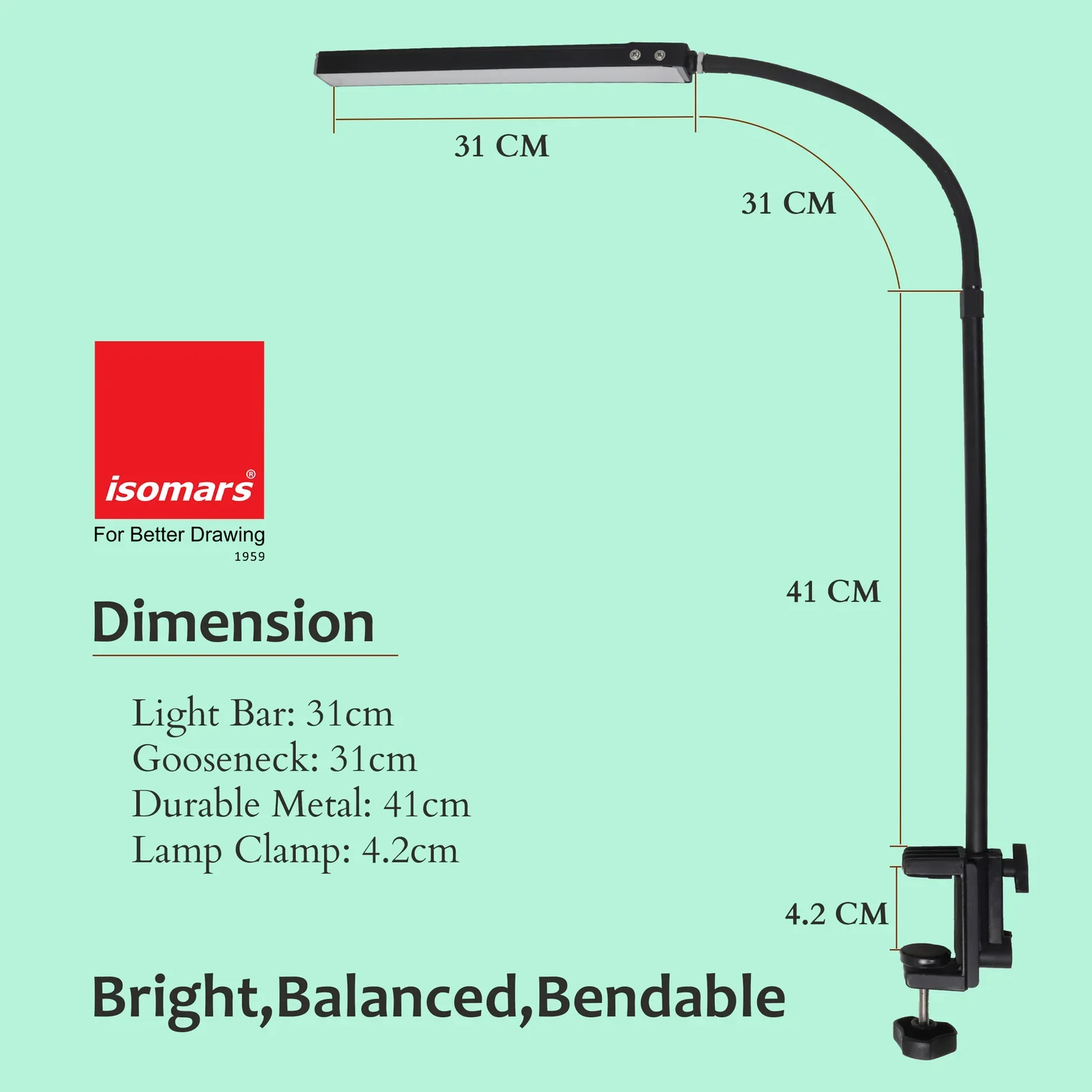 LAMPARA LED 12" 5 VOLTIO P/MESA DE DIBUJO - Image 2
