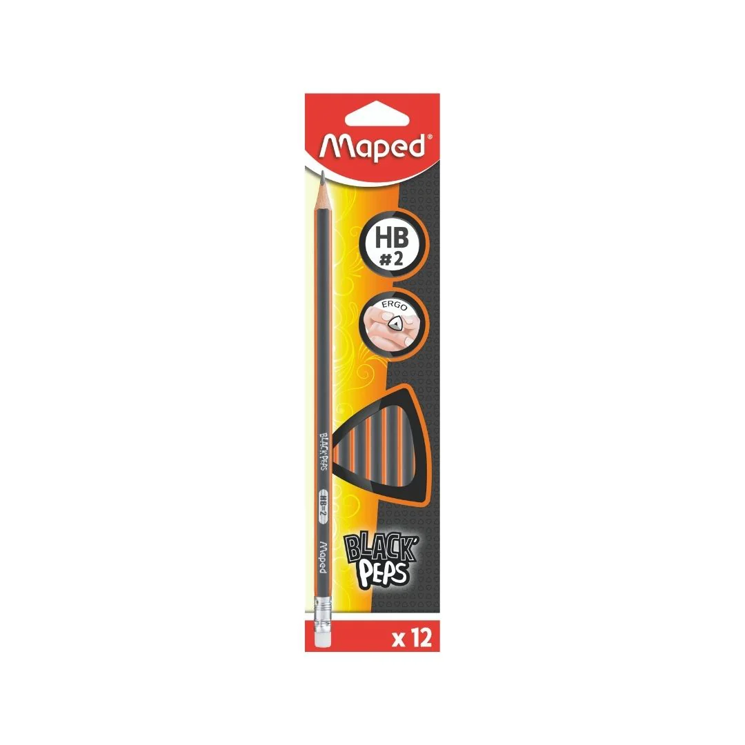 LAPICES DE ESCRIBIR #2 HB JUMBO BLACKPEPS 12/1 BL