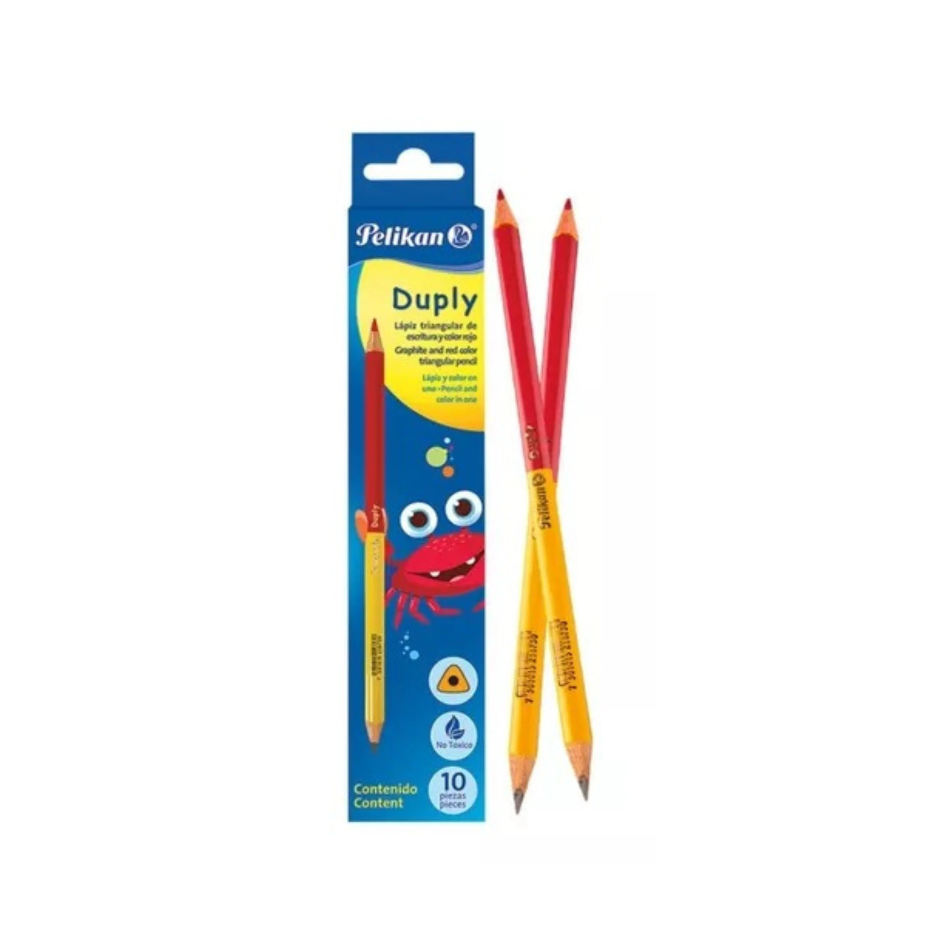 LAPICES TRIANGULAR DUPLY GRAFITO/ROJO