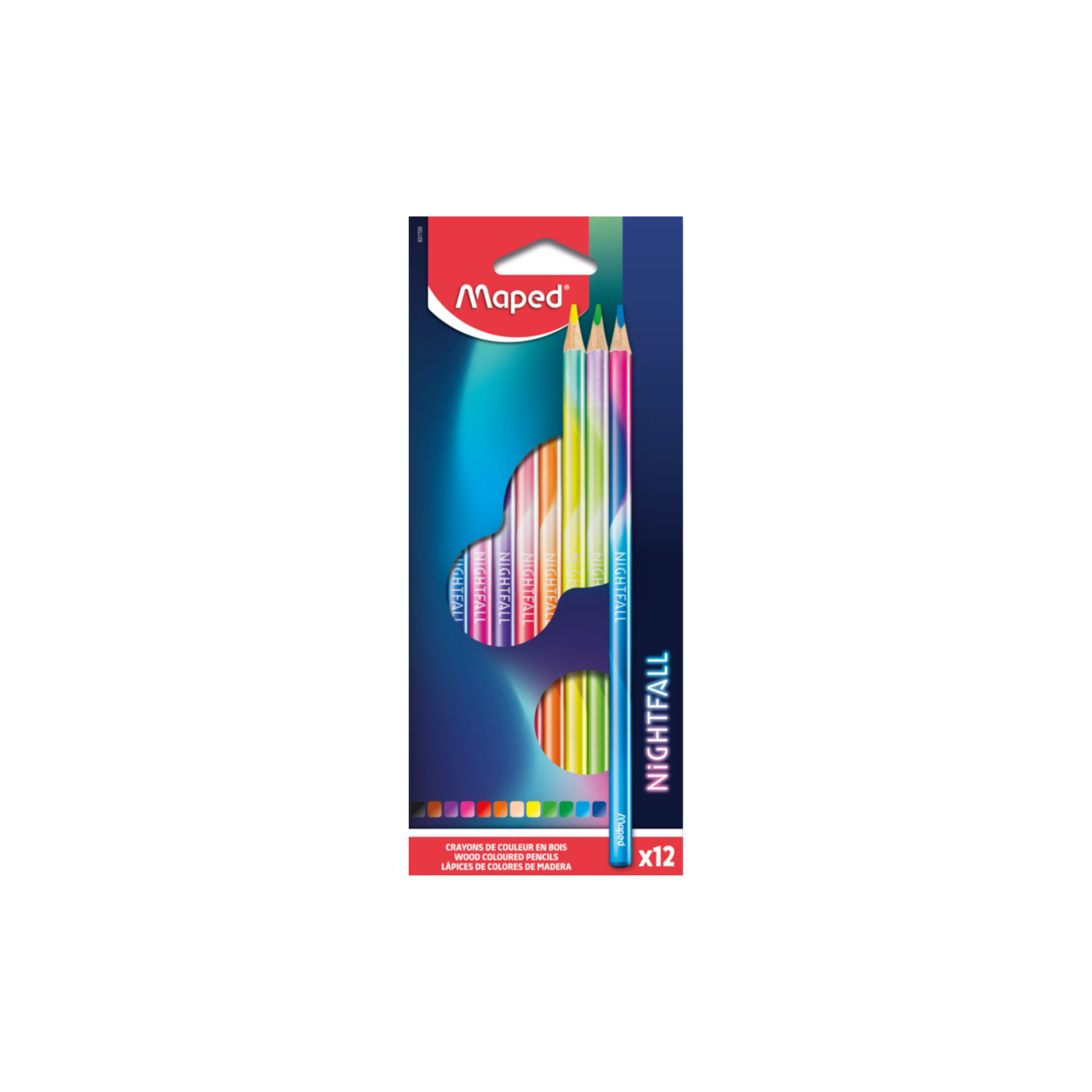 JUEGO LAPICES COLORES NIGHTFALL 12/1 CAJA DE CARTON