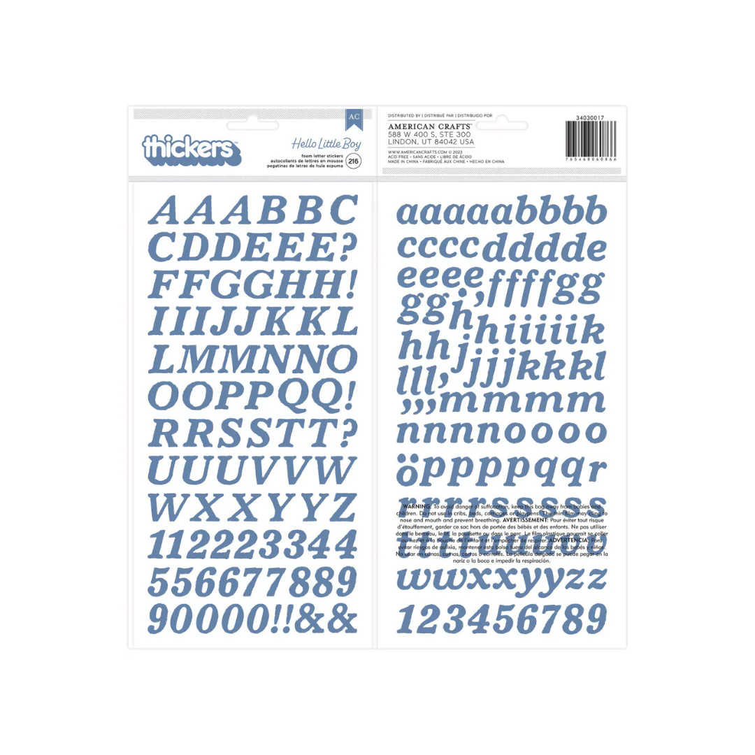 LETRAS Y NUMEROS ADHESIVOS 216/1 BLISTER